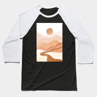 Dreamy mountain sun landscape Baseball T-Shirt